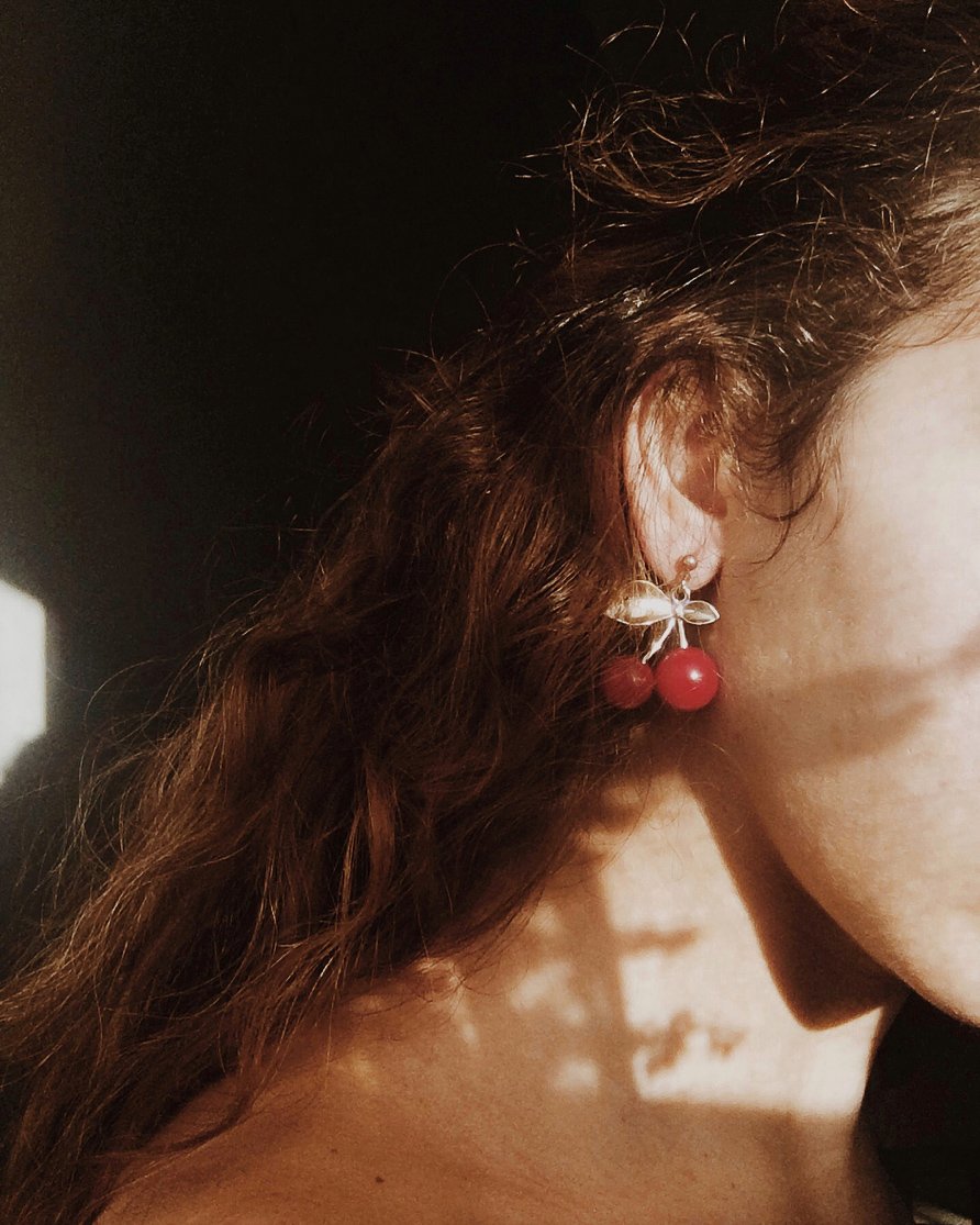 cherry earring enroute jewelry