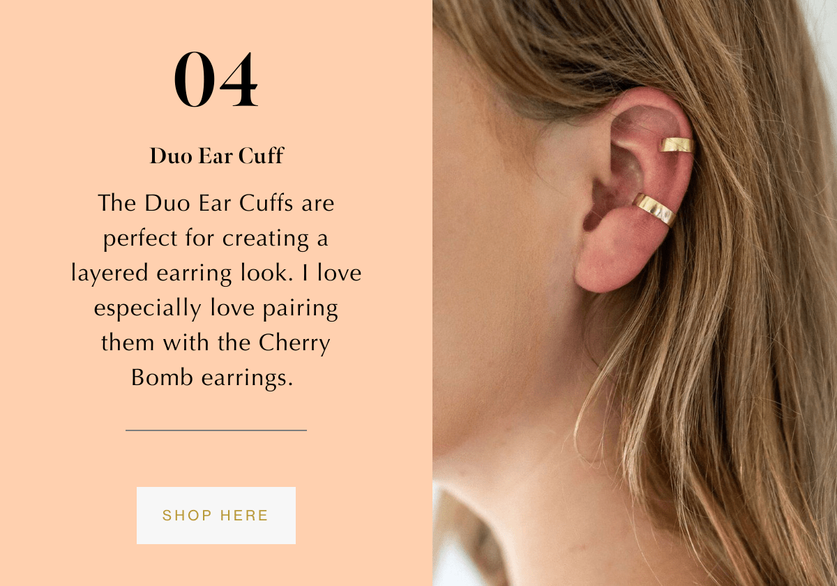 enroute jewelry duo ear cuffs gold